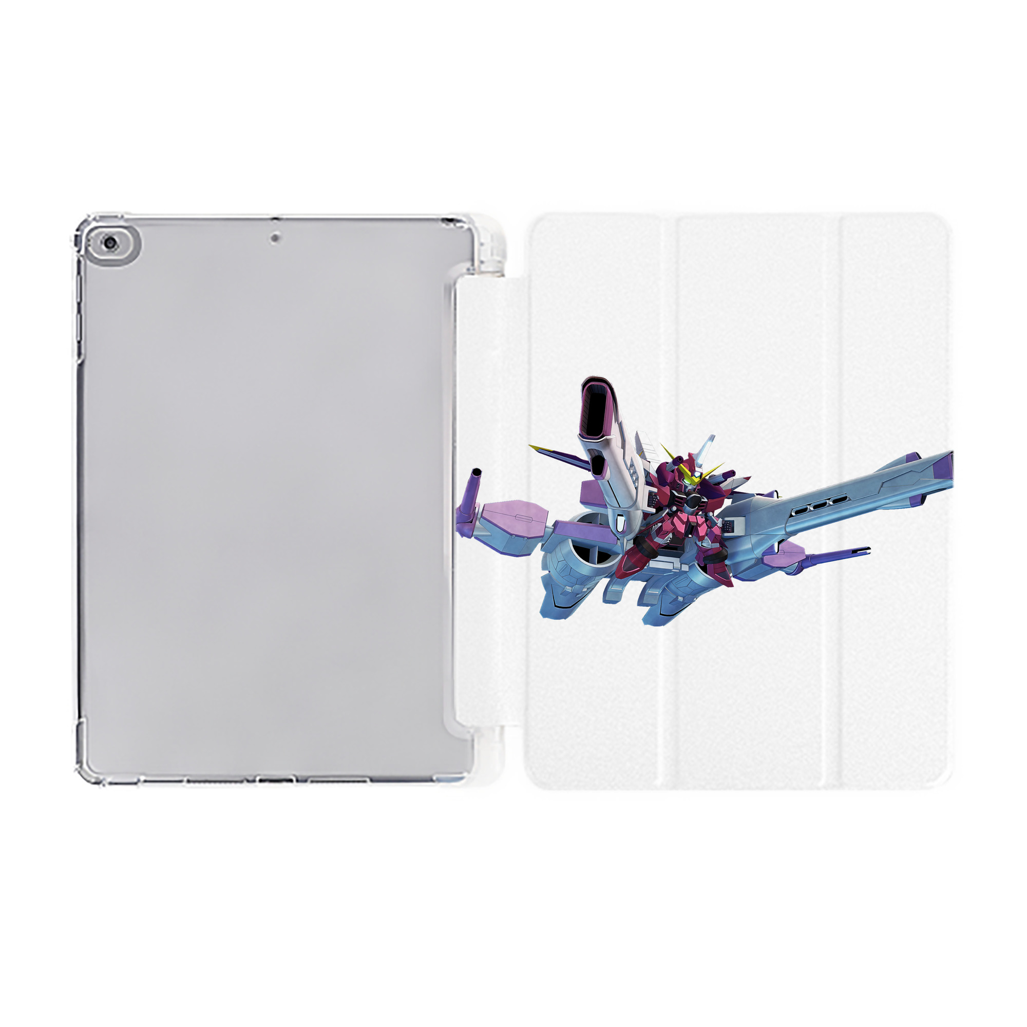 （画像用） 機動戦士ガンダム Mobile Suit Gundam IPad ケース ペン収納付き 三つ折りスタンド PUレザー×シリコン 対応機種9.5/10.5/10.9インチ